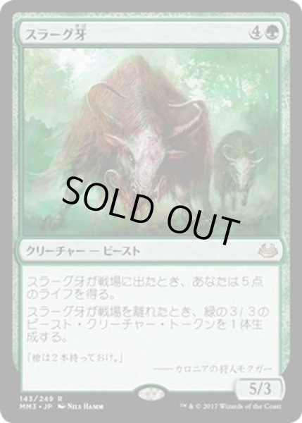 画像1: 【JPN】スラーグ牙/Thragtusk[MTG_MM3_143R] (1)