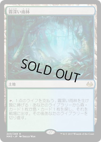 画像1: 【JPN】霧深い雨林/Misty Rainforest[MTG_MM3_240R] (1)