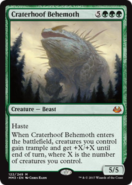 画像1: 【ENG】孔蹄のビヒモス/Craterhoof Behemoth[MTG_MM3_122M] (1)