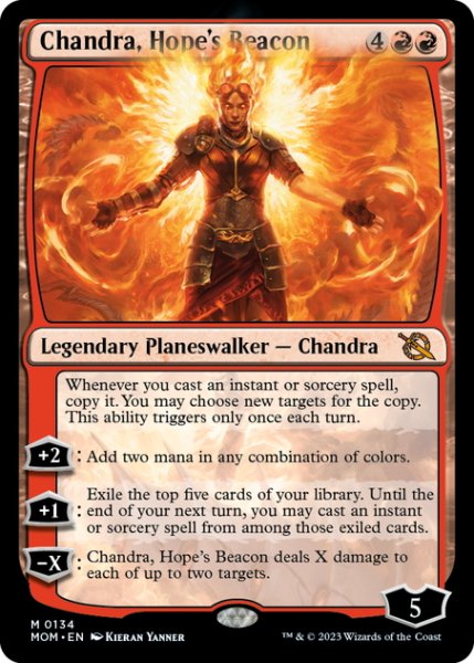 画像1: 【ENG】★Foil★希望の標、チャンドラ/Chandra, Hope's Beacon[MTG_MOM_0134M] (1)