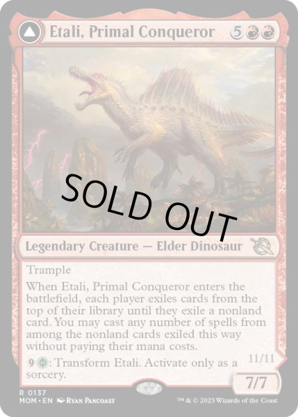 画像1: 【ENG】★Foil★原初の征服者、エターリ//原初の病、エターリ/Etali, Primal Conqueror//Etali, Primal Sickness[MTG_MOM_0137R] (1)