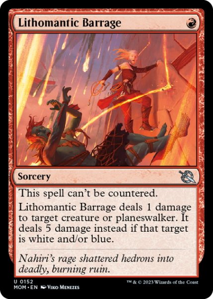 画像1: 【ENG】石術の連射/Lithomantic Barrage[MTG_MOM_0152U] (1)