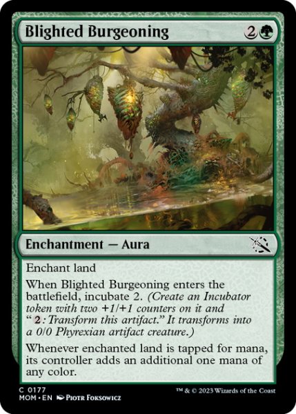 画像1: 【ENG】荒廃した芽ぐみ/Blighted Burgeoning[MTG_MOM_0177C] (1)