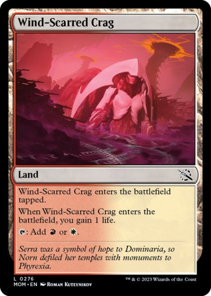 画像1: 【ENG】風に削られた岩山/Wind-Scarred Crag[MTG_MOM_0276L] (1)