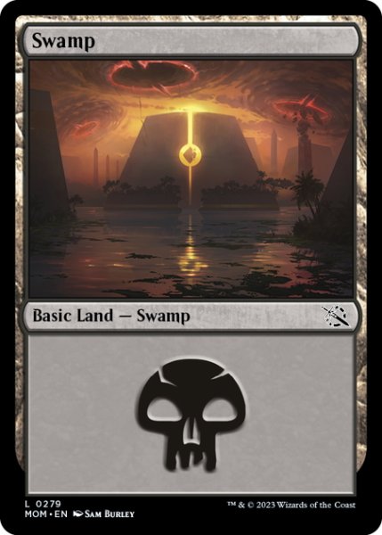 画像1: 【ENG】沼/Swamp[MTG_MOM_0279L] (1)