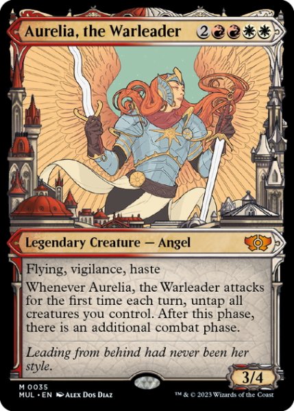 画像1: 【ENG】戦導者オレリア/Aurelia, the Warleader[MTG_MUL_0035M] (1)