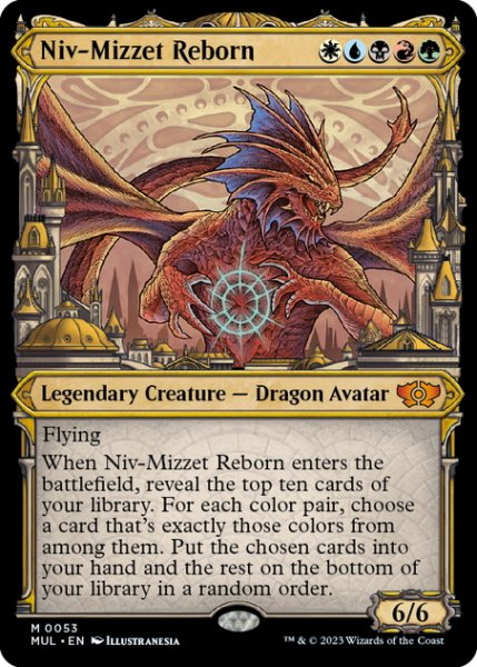 画像1: 【ENG】ニヴ＝ミゼット再誕/Niv-Mizzet Reborn[MTG_MUL_0053M] (1)