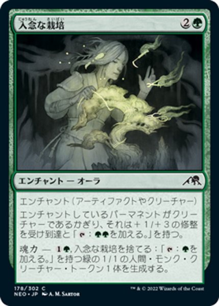 画像1: 【JPN】入念な栽培/Careful Cultivation[MTG_NEO_178C] (1)