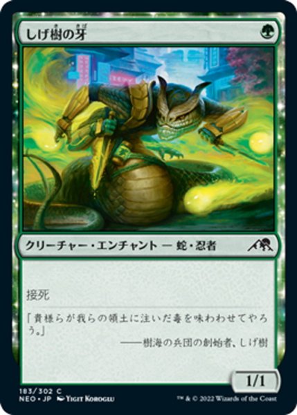 画像1: 【JPN】しげ樹の牙/Fang of Shigeki[MTG_NEO_183C] (1)