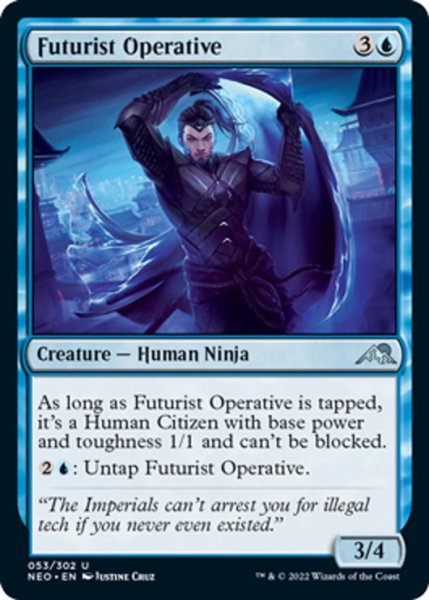 画像1: 【ENG】未来派の調査員/Futurist Operative[MTG_NEO_053U] (1)