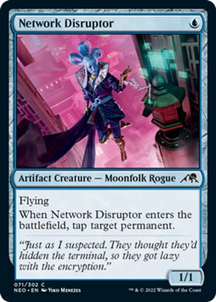 画像1: 【ENG】ネットワークの攪乱者/Network Disruptor[MTG_NEO_071C] (1)