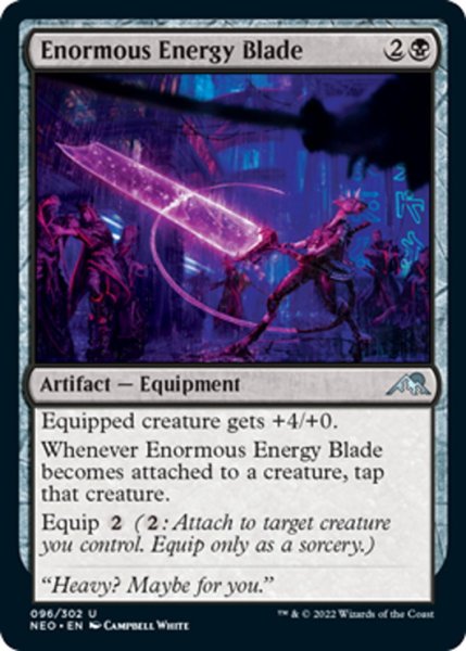 画像1: 【ENG】★Foil★超力刃/Enormous Energy Blade[MTG_NEO_096U] (1)