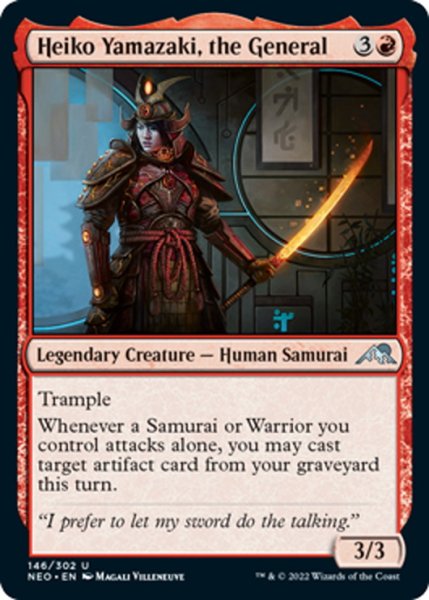 画像1: 【ENG】★Foil★将軍、山崎兵子/Heiko Yamazaki, the General[MTG_NEO_146U] (1)