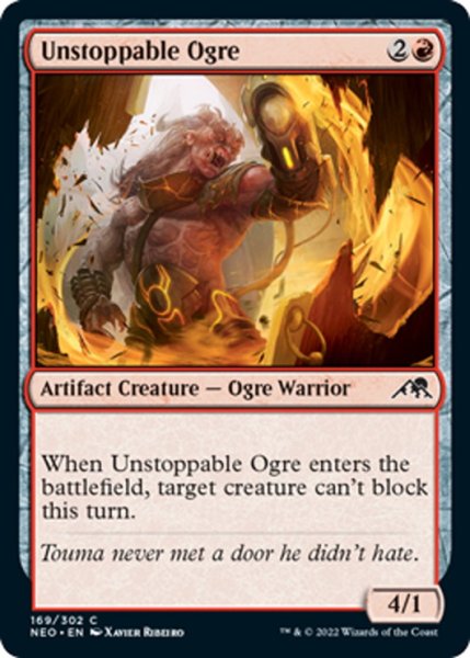 画像1: 【ENG】止められぬ大峨/Unstoppable Ogre[MTG_NEO_169C] (1)