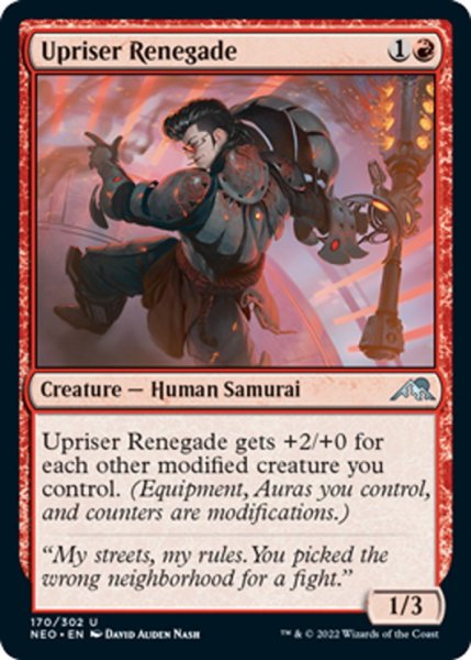 画像1: 【ENG】★Foil★蜂起軍の無法者/Upriser Renegade[MTG_NEO_170U] (1)