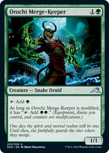 画像1: 【ENG】大蛇の統合守り/Orochi Merge-Keeper[MTG_NEO_203U] (1)