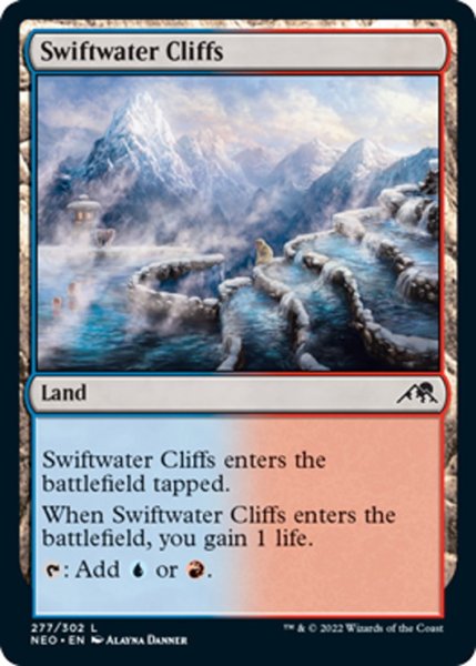 画像1: 【ENG】急流の崖/Swiftwater Cliffs[MTG_NEO_277C] (1)