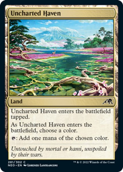 画像1: 【ENG】未知なる安息地/Uncharted Haven[MTG_NEO_281C] (1)