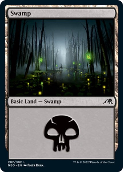 画像1: 【ENG】沼/Swamp[MTG_NEO_287L] (1)