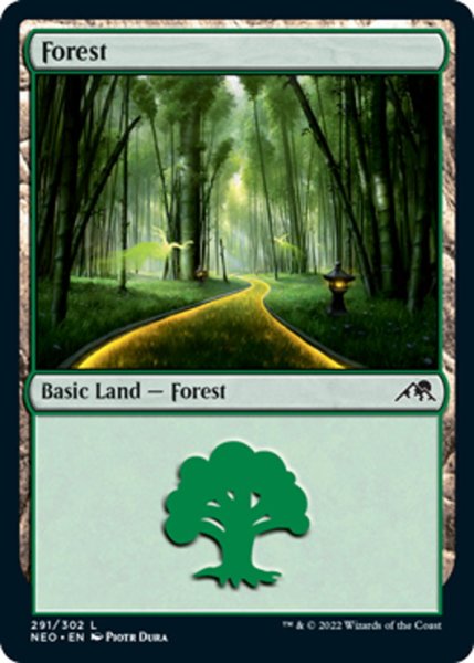 画像1: 【ENG】森/Forest[MTG_NEO_291L] (1)