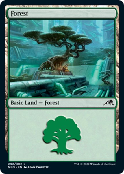 画像1: 【ENG】森/Forest[MTG_NEO_292L] (1)