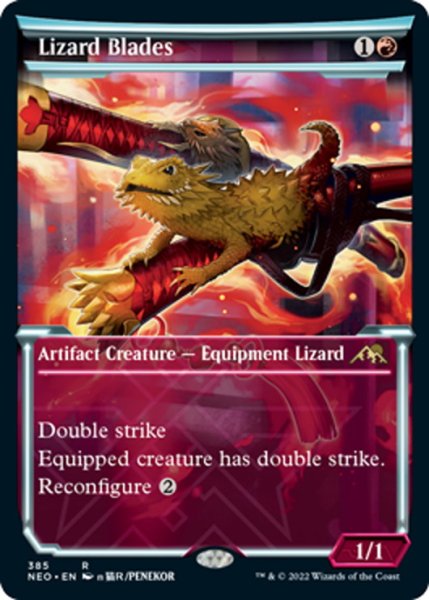 画像1: 【ENG】蜥蜴丸/Lizard Blades[MTG_NEO_385R] (1)