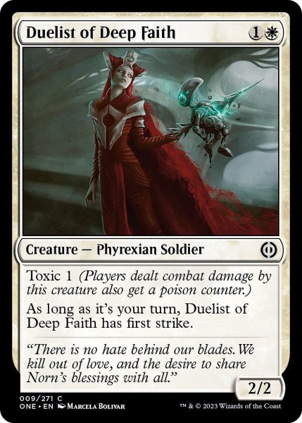 画像1: 【ENG】信念堅い決闘者/Duelist of Deep Faith[MTG_ONE_009C] (1)