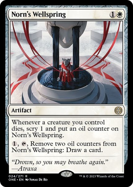 画像1: 【ENG】ノーンの水源/Norn's Wellspring[MTG_ONE_024R] (1)