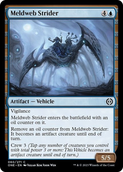 画像1: 【ENG】脳網の徘徊者/Meldweb Strider[MTG_ONE_060C] (1)