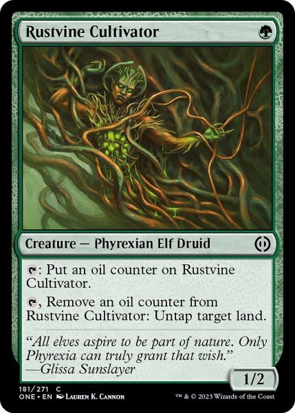 画像1: 【ENG】錆蔦の培養者/Rustvine Cultivator[MTG_ONE_181C] (1)