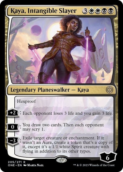 画像1: 【ENG】無形の処刑者、ケイヤ/Kaya, Intangible Slayer[MTG_ONE_205R] (1)