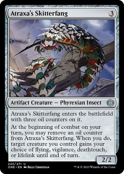 画像1: 【ENG】アトラクサの疾牙/Atraxa's Skitterfang[MTG_ONE_223U] (1)