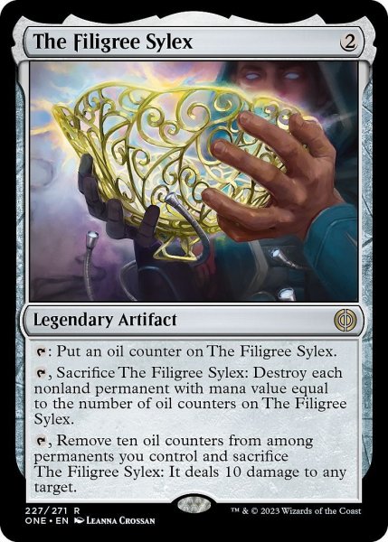 画像1: 【ENG】★Foil★金線の酒杯/The Filigree Sylex[MTG_ONE_227R] (1)