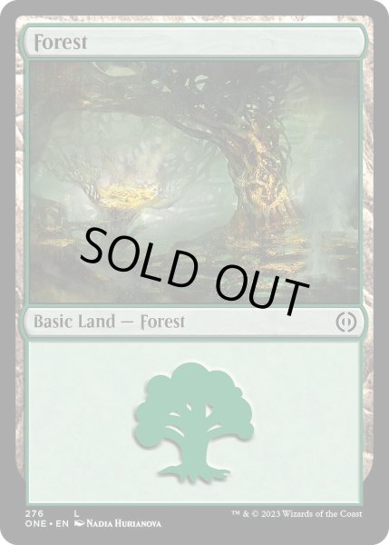 画像1: 【ENG】森/Forest[MTG_ONE_276L] (1)