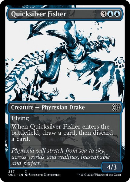 画像1: 【ENG】水銀の魚捕り/Quicksilver Fisher[MTG_ONE_287C] (1)