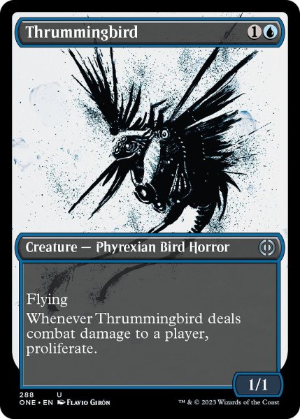 画像1: 【ENG】かき鳴らし鳥/Thrummingbird[MTG_ONE_288U] (1)