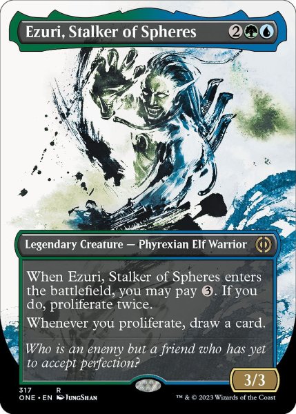 画像1: 【ENG】球層の追跡者、エズーリ/Ezuri, Stalker of Spheres[MTG_ONE_317R] (1)