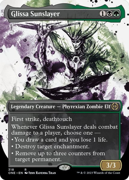 画像1: 【ENG】グリッサ・サンスレイヤー/Glissa Sunslayer[MTG_ONE_318R] (1)