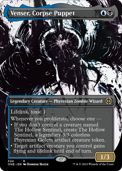 画像1: 【ENG】★Foil★死体傀儡、ヴェンセール/Venser, Corpse Puppet[MTG_ONE_324R] (1)