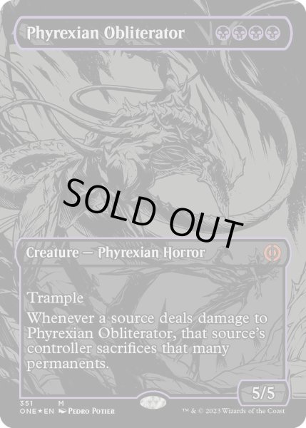 画像1: 【ENG】★Foil★ファイレクシアの抹消者/Phyrexian Obliterator[MTG_ONE_351M] (1)