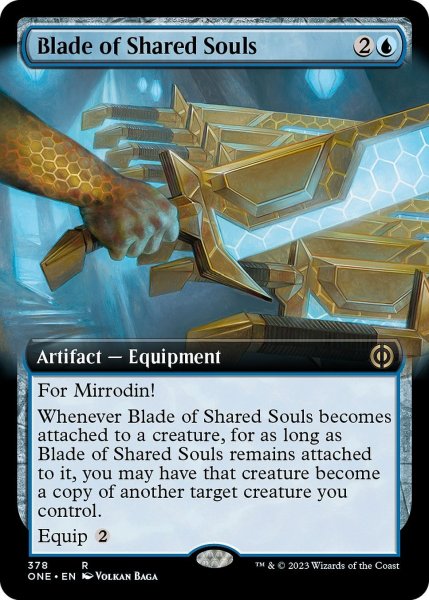 画像1: 【ENG】共同魂の刃/Blade of Shared Souls[MTG_ONE_378R] (1)