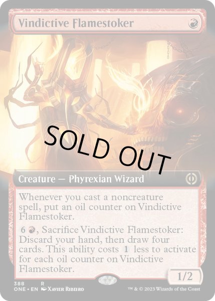 画像1: 【ENG】執念深い炎焚き/Vindictive Flamestoker[MTG_ONE_388R] (1)