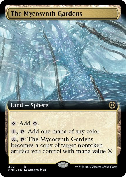 画像1: 【ENG】★Foil★マイコシンスの庭/The Mycosynth Gardens[MTG_ONE_402R] (1)