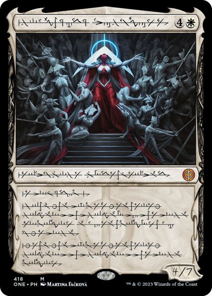 画像1: 【PH】★S&CFoil★機械の母、エリシュ・ノーン/Elesh Norn, Mother of Machines[MTG_ONE_418M] (1)