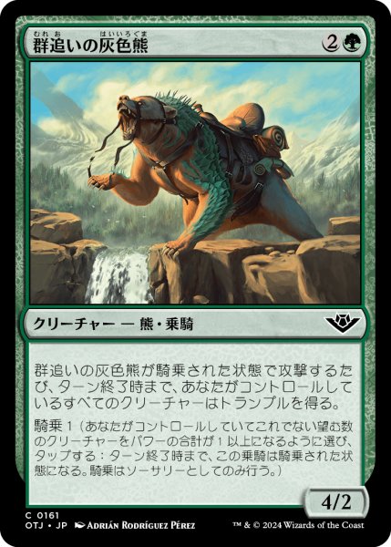 画像1: 【JPN】群追いの灰色熊/Drover Grizzly[MTG_OTJ_0161_C] (1)