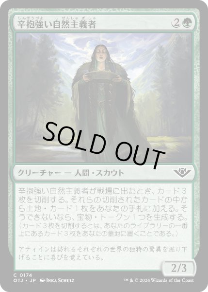 画像1: 【JPN】辛抱強い自然主義者/Patient Naturalist[MTG_OTJ_0174_C] (1)