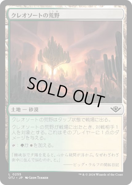 画像1: 【JPN】クレオソートの荒野/Creosote Heath[MTG_OTJ_0255_C] (1)