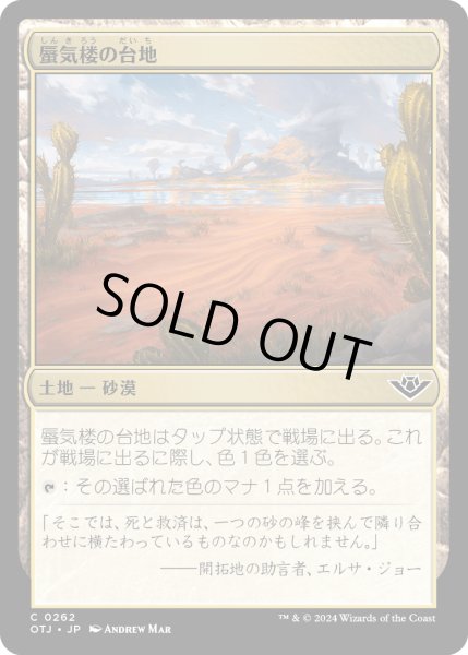 画像1: 【JPN】蜃気楼の台地/Mirage Mesa[MTG_OTJ_0262_C] (1)