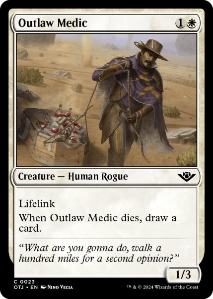 画像1: 【ENG】無法者の医者/Outlaw Medic[MTG_OTJ_0023_C] (1)