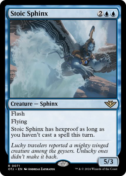 画像1: 【ENG】冷静なスフィンクス/Stoic Sphinx[MTG_OTJ_0071_R] (1)